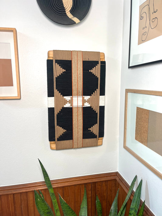 Mid-Century Modern Woven Wall Art ║Handcrafted Wall Decor