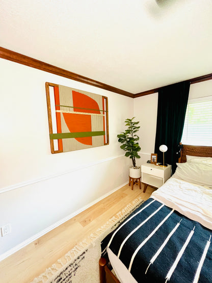 Mid-Century Modern Woven Wall Art ║Handcrafted Wall Decor
