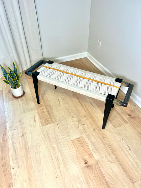 Mid-Century Modern Style Handmade Entryway Bench