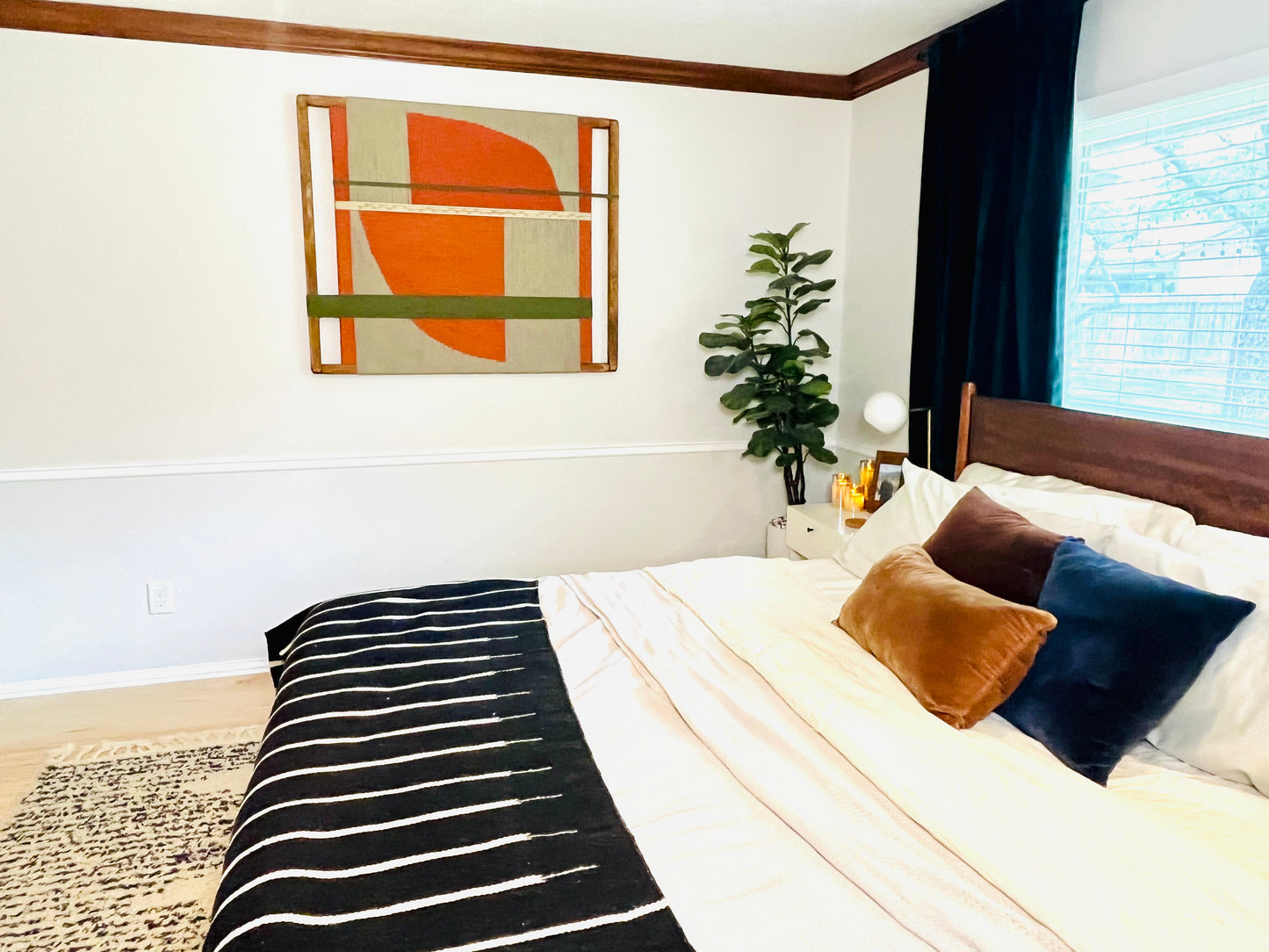 Mid-Century Modern Woven Wall Art ║Handcrafted Wall Decor