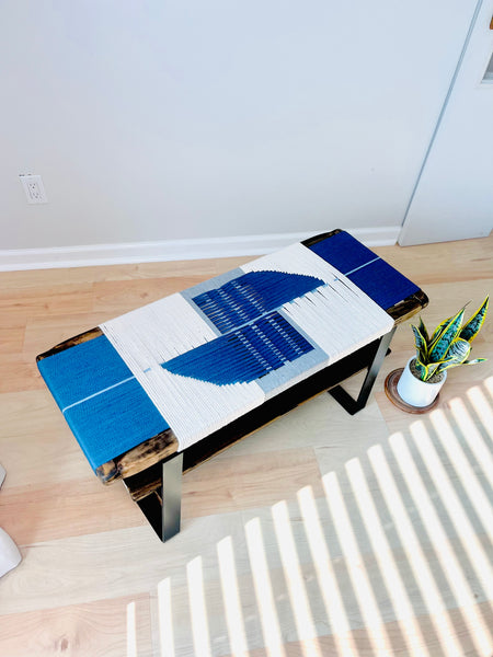 Mid-Century Modern Style Handmade Entryway Bench