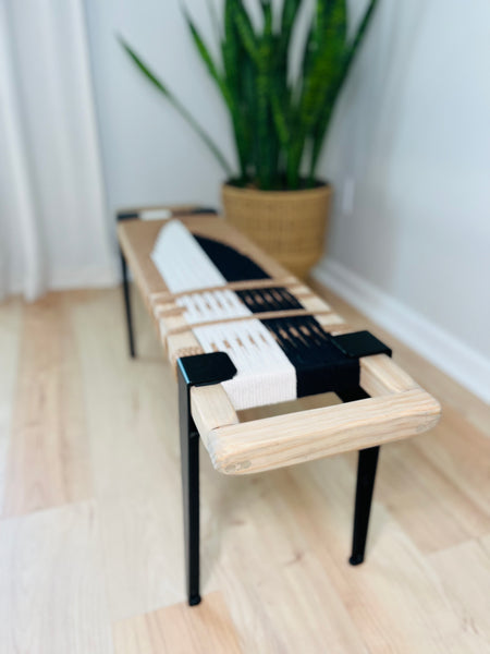 Mid-Century Modern Style Handmade Entryway Bench