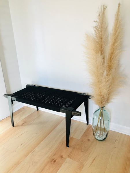 Mid-Century Modern Style Handmade Entryway Bench