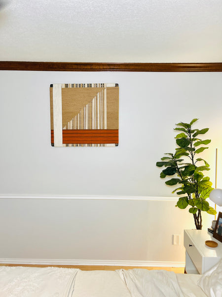 Mid-Century Modern Woven Wall Art ║Handcrafted Wall Decor