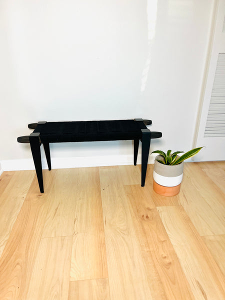 Mid-Century Modern Style Handmade Entryway Bench