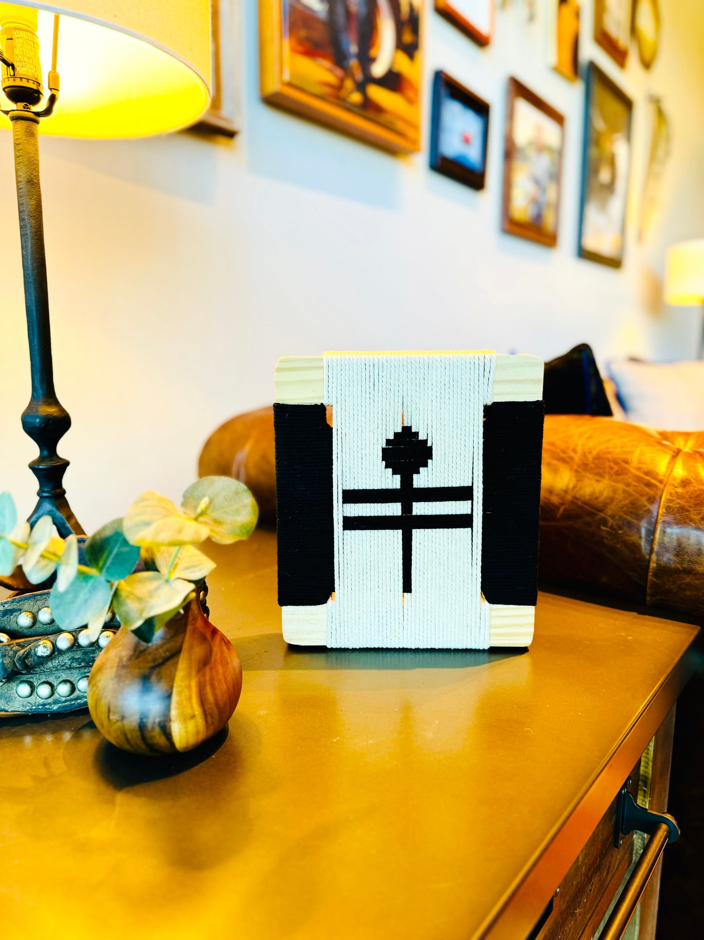 Mid-Century Modern Woven Wall Art ║Handcrafted Wall Decor