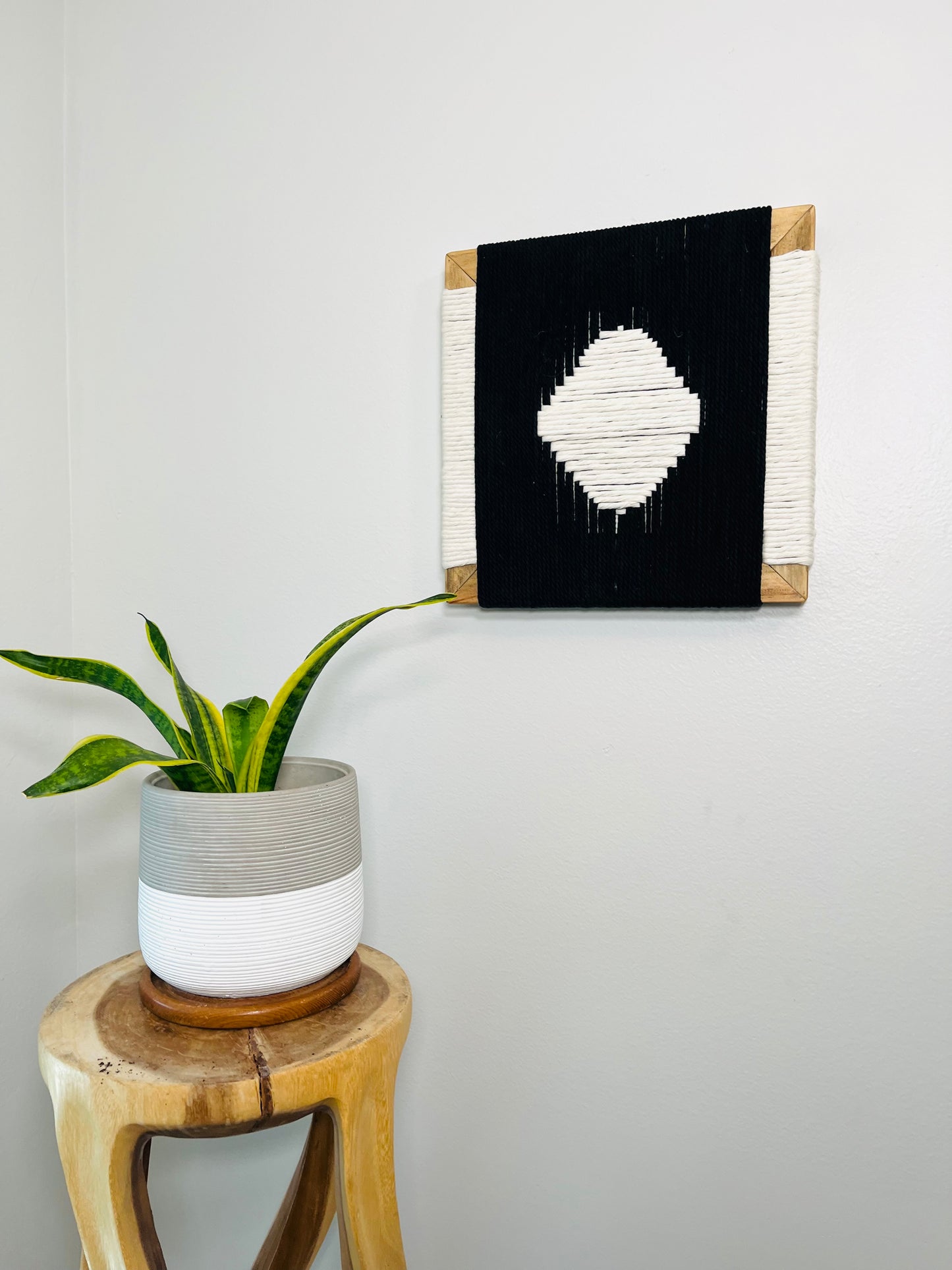 Mid-Century Modern Woven Wall Art ║Handcrafted Wall Decor