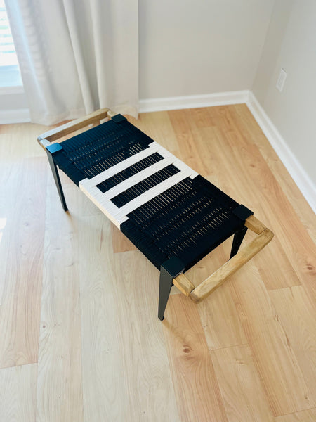 Mid-Century Modern Style Handmade Entryway Bench