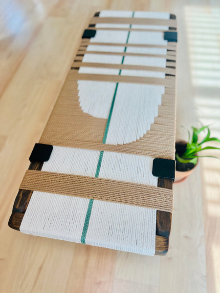 Mid-Century Modern Style Handmade Entryway Bench