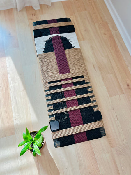 Mid-Century Modern Style Handmade Entryway Bench