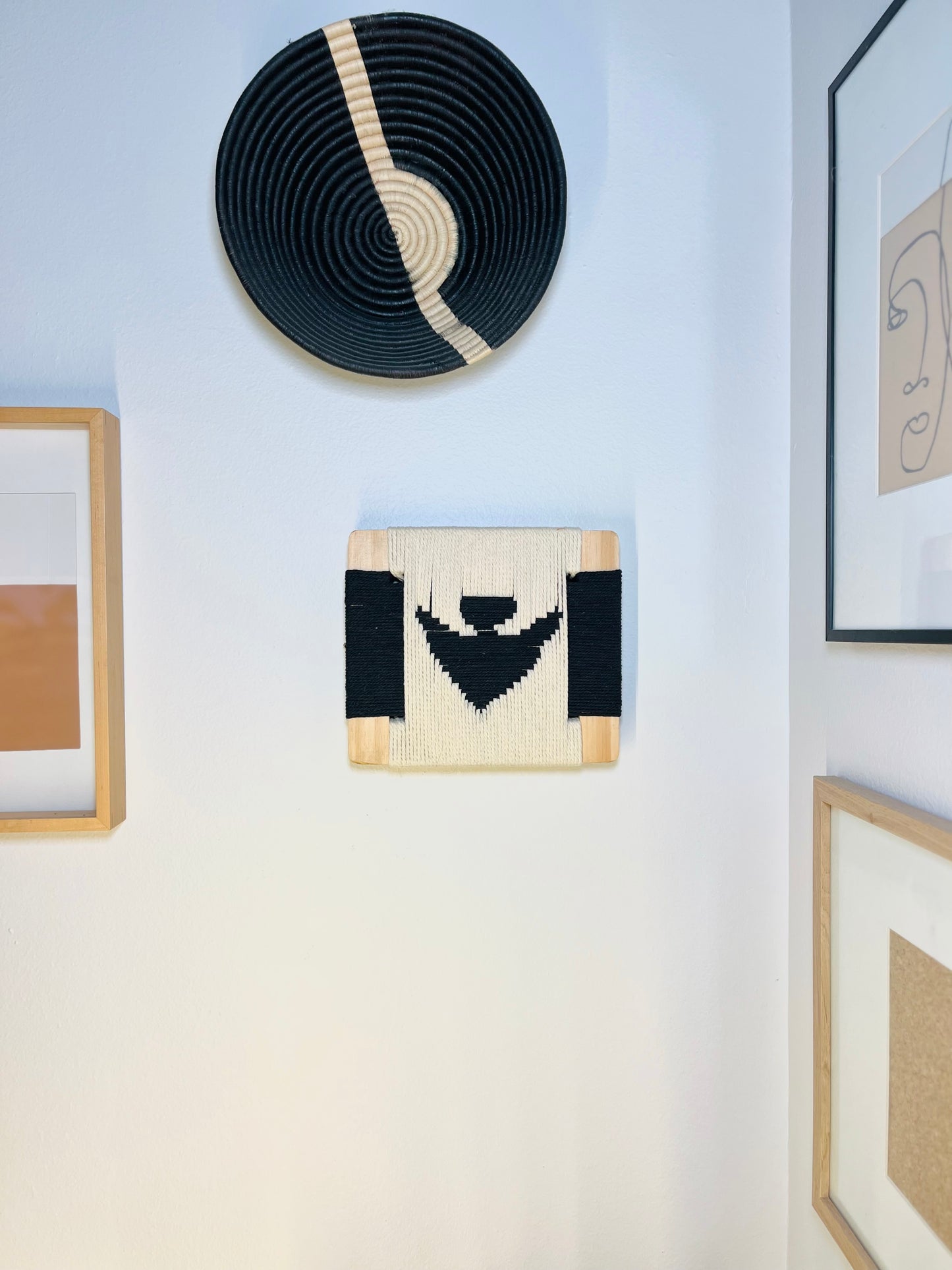 Mid-Century Modern Woven Wall Art ║Handcrafted Wall Decor
