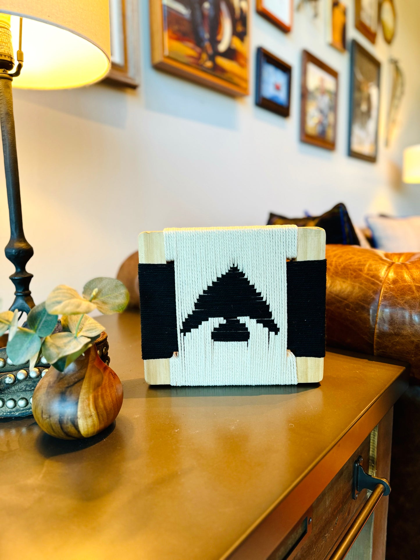 Mid-Century Modern Woven Wall Art ║Handcrafted Wall Decor