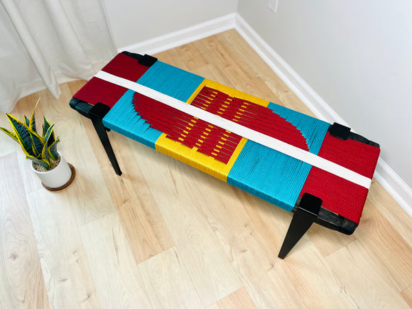 Mid-Century Modern Style Handmade Entryway Bench