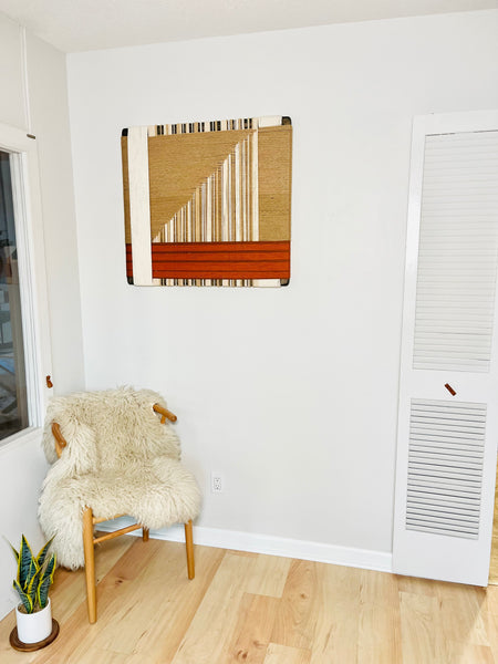 Mid-Century Modern Woven Wall Art ║Handcrafted Wall Decor