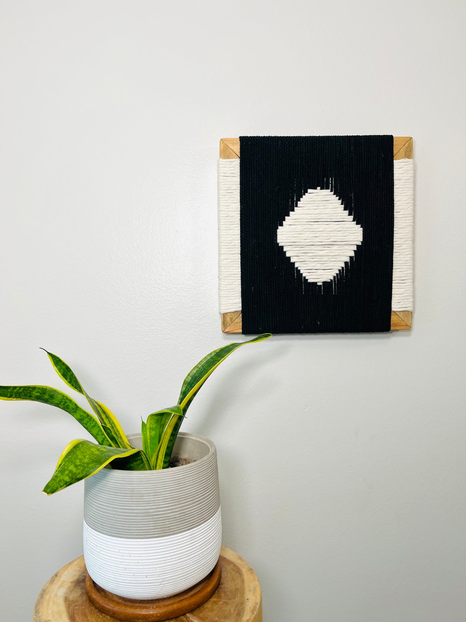 Mid-Century Modern Woven Wall Art ║Handcrafted Wall Decor