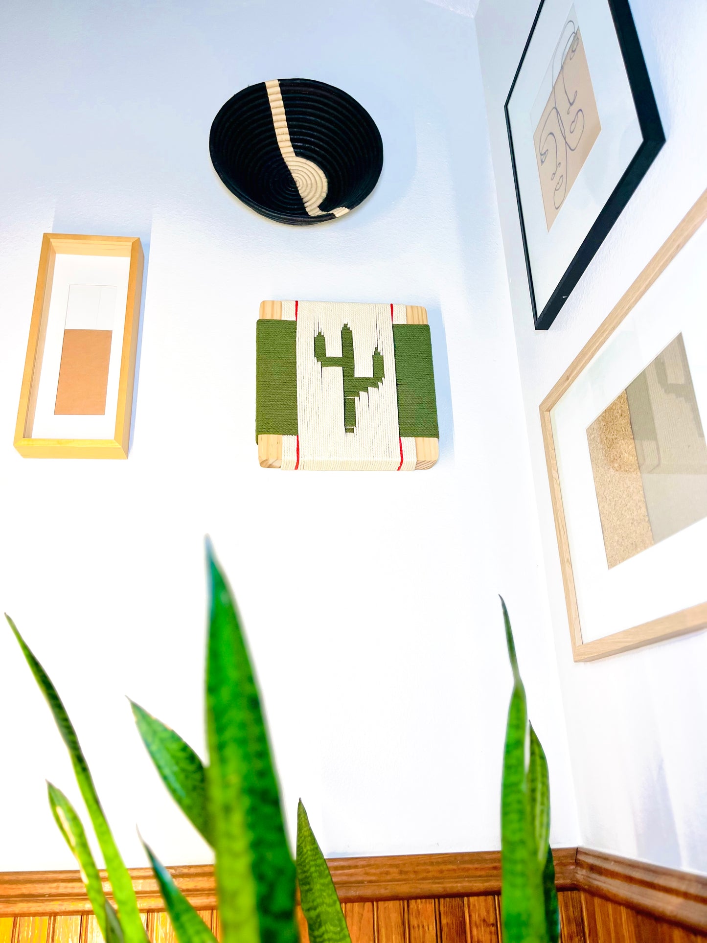Mid-Century Modern Woven Wall Art ║Handcrafted Wall Decor