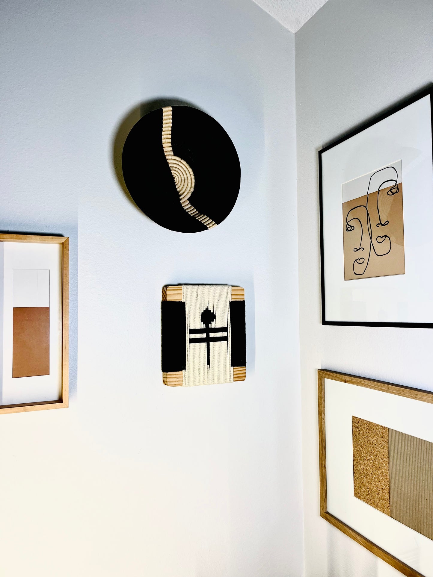 Mid-Century Modern Woven Wall Art ║Handcrafted Wall Decor