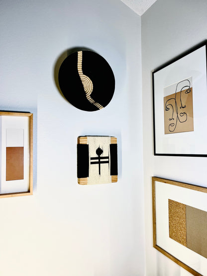 Mid-Century Modern Woven Wall Art ║Handcrafted Wall Decor