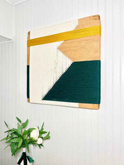 Mid-Century Modern Woven Wall Art ║Handcrafted Wall Decor