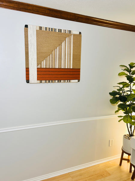 Mid-Century Modern Woven Wall Art ║Handcrafted Wall Decor