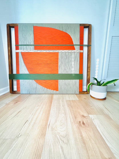 Mid-Century Modern Woven Wall Art ║Handcrafted Wall Decor