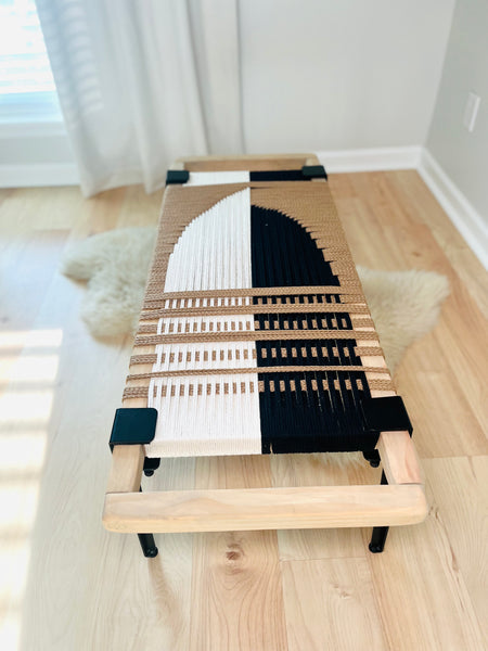 Mid-Century Modern Style Handmade Entryway Bench