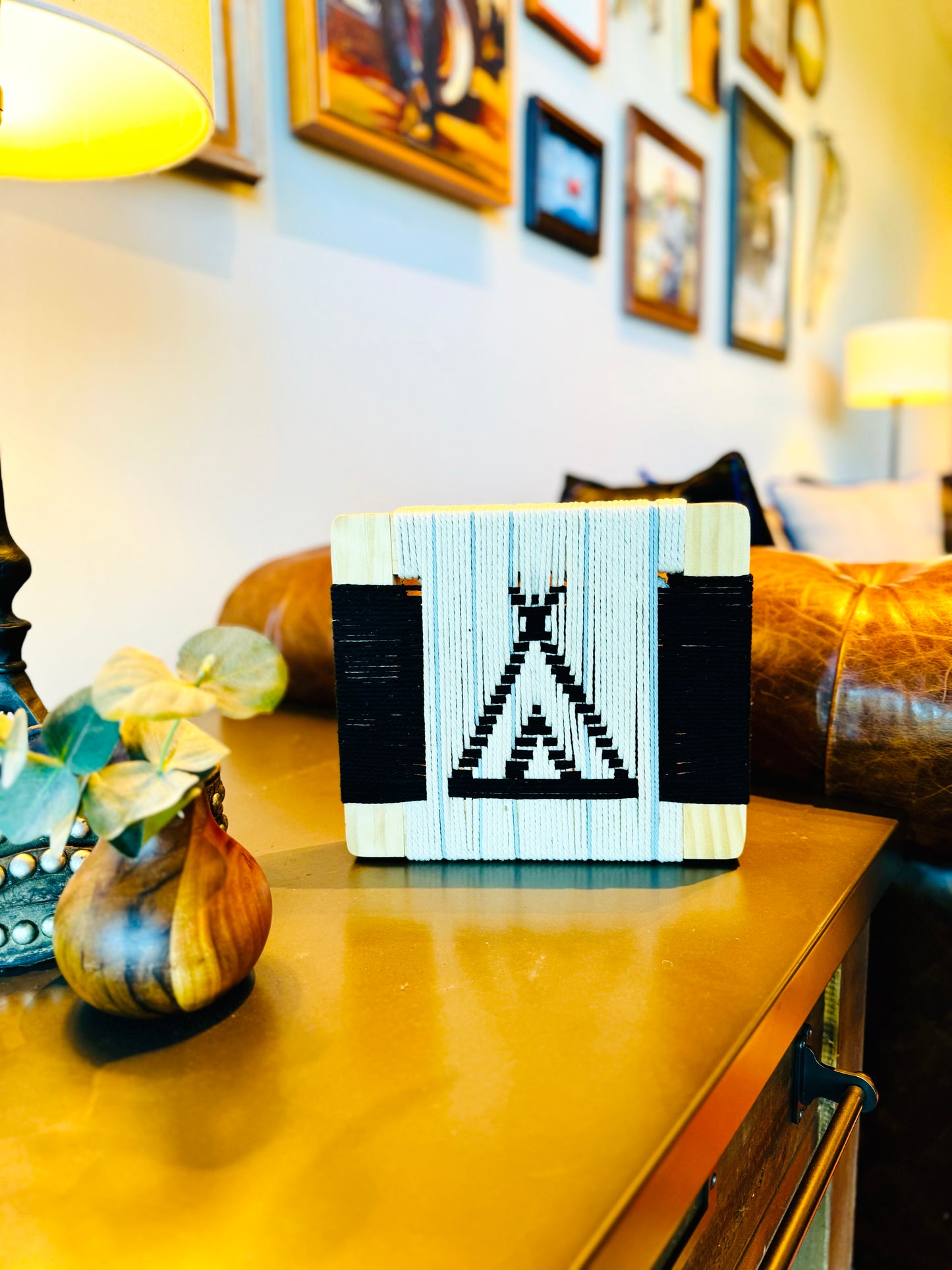 Mid-Century Modern Woven Wall Art ║Handcrafted Wall Decor