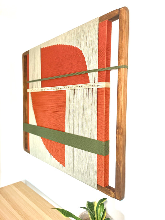 Mid-Century Modern Woven Wall Art ║Handcrafted Wall Decor