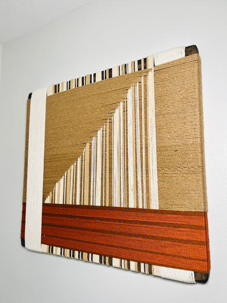 Mid-Century Modern Woven Wall Art ║Handcrafted Wall Decor