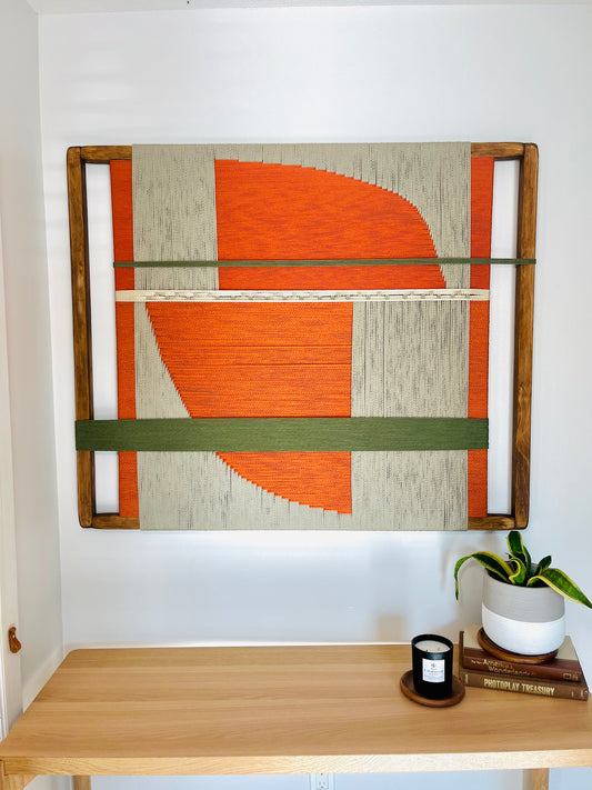 Mid-Century Modern Woven Wall Art ║Handcrafted Wall Decor