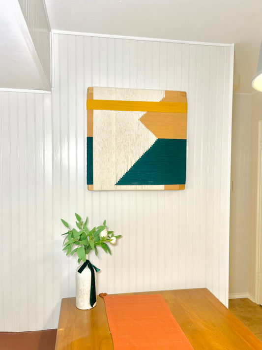 Mid-Century Modern Woven Wall Art ║Handcrafted Wall Decor