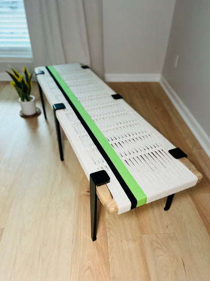 Mid-Century Modern Style Handmade Entryway Bench