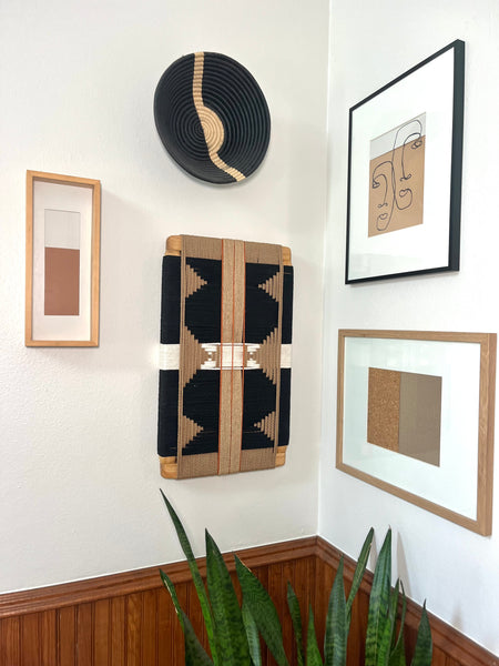 Mid-Century Modern Woven Wall Art ║Handcrafted Wall Decor