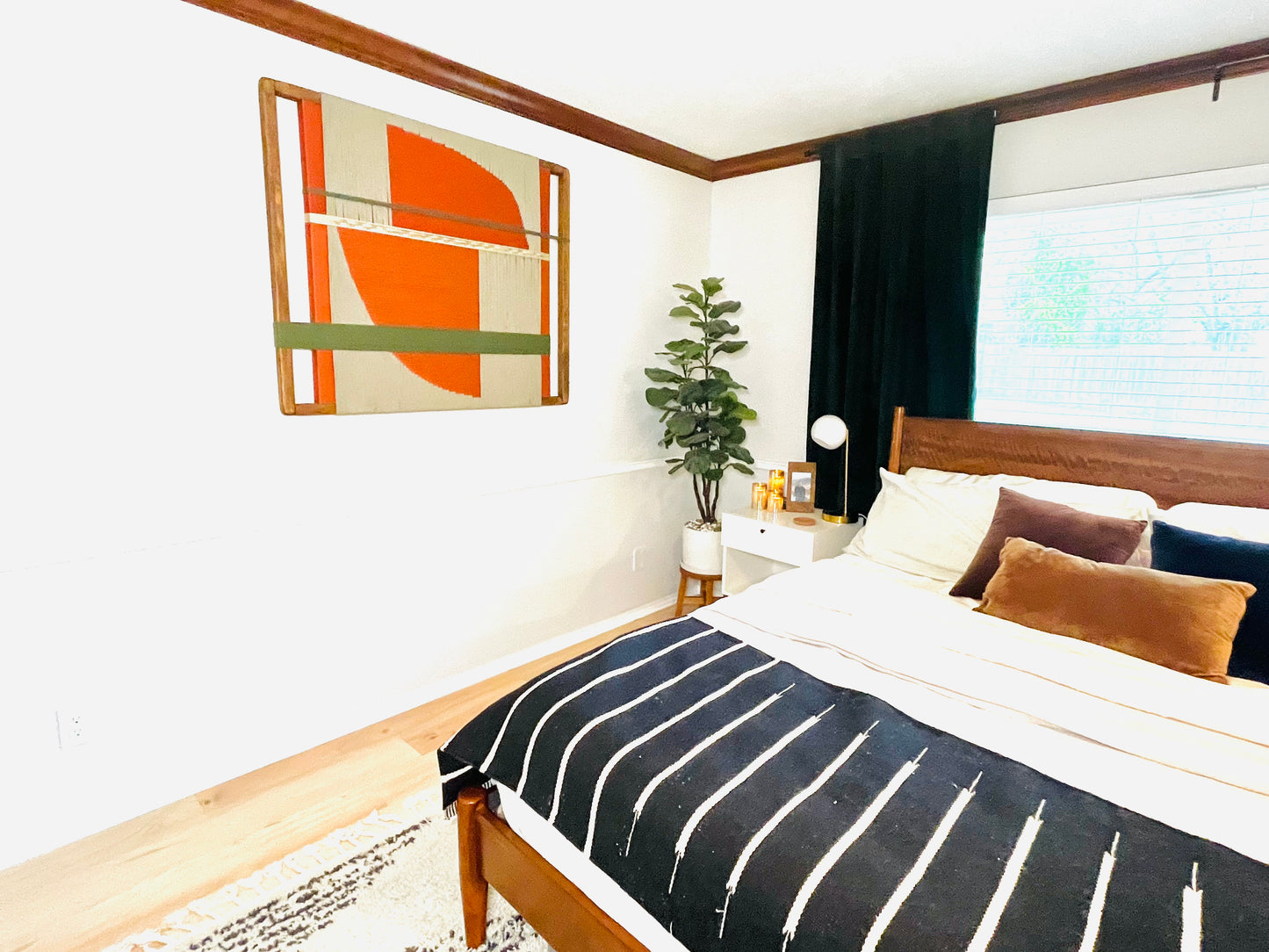 Mid-Century Modern Woven Wall Art ║Handcrafted Wall Decor