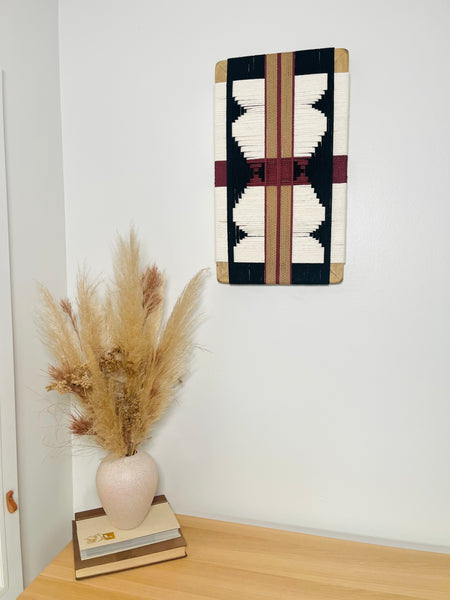 Mid-Century Modern Woven Wall Art ║Handcrafted Wall Decor