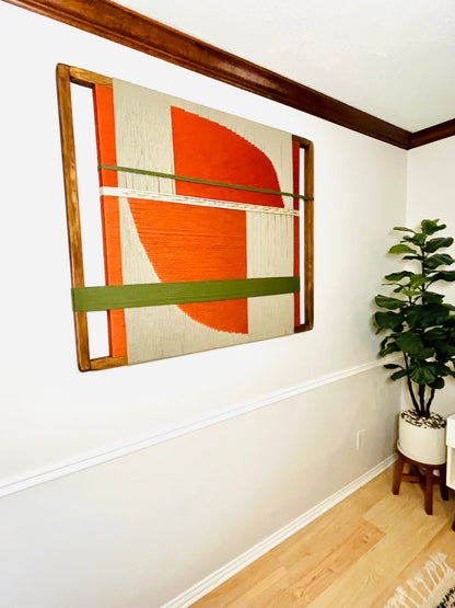 Mid-Century Modern Woven Wall Art ║Handcrafted Wall Decor
