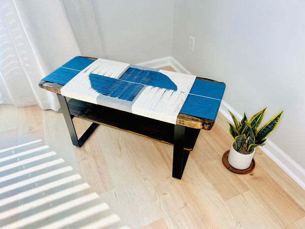 Mid-Century Modern Style Handmade Entryway Bench