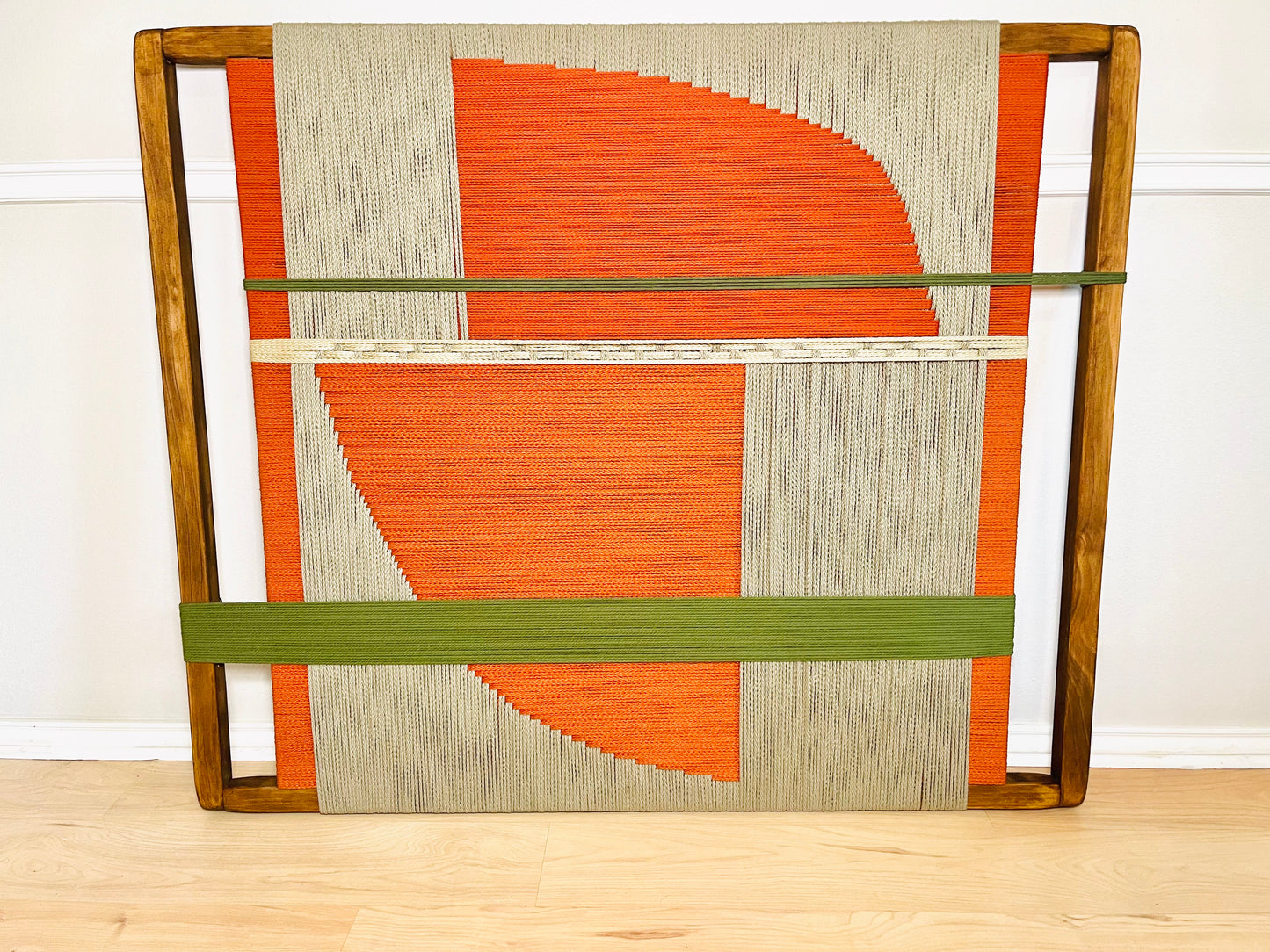 Mid-Century Modern Woven Wall Art ║Handcrafted Wall Decor