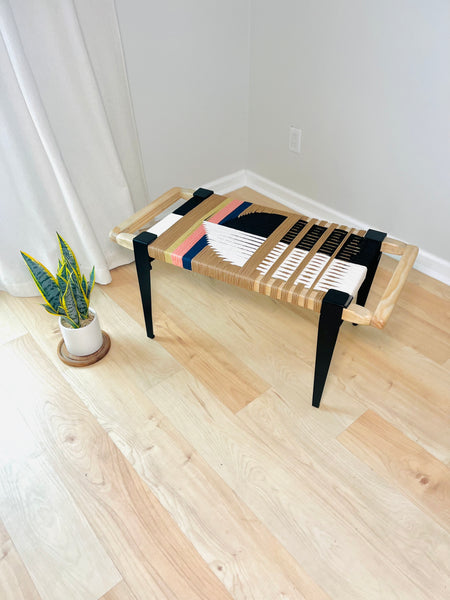 Mid-Century Modern Style Handmade Entryway Bench