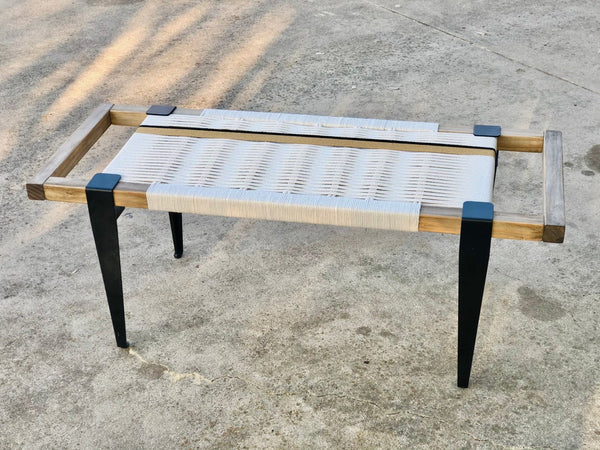 Mid-Century Modern Style Handmade Entryway Bench