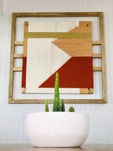 Mid-Century Modern Woven Wall Art ║Handcrafted Wall Decor