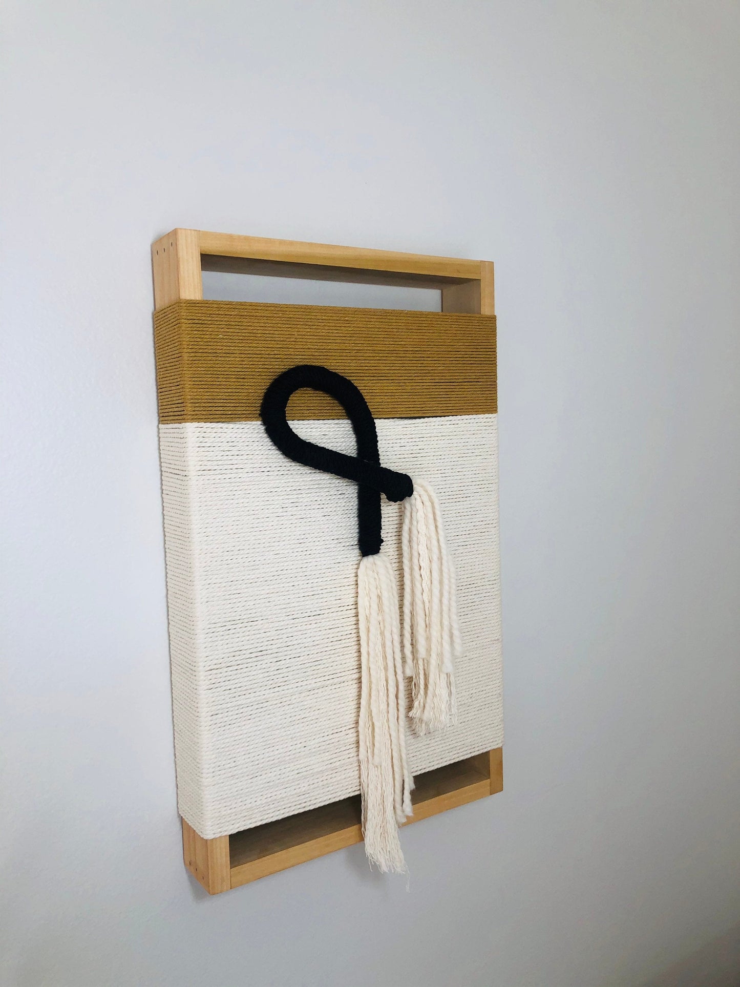 Mid-Century Modern Woven Wall Art ║Handcrafted Wall Decor