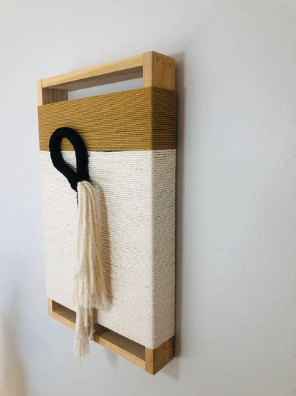 Mid-Century Modern Woven Wall Art ║Handcrafted Wall Decor