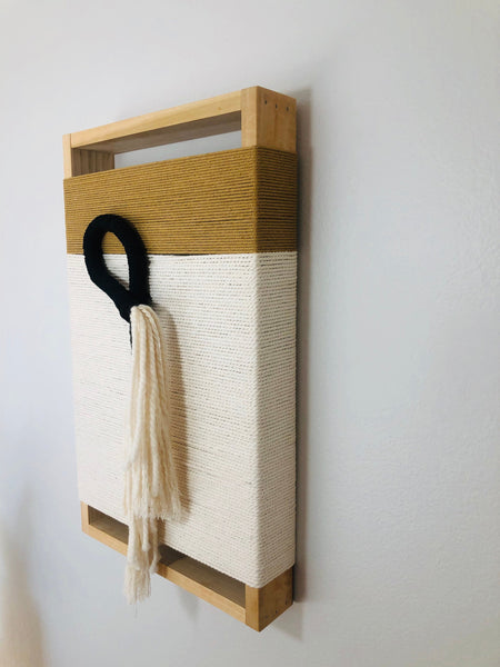 Mid-Century Modern Woven Wall Art ║Handcrafted Wall Decor