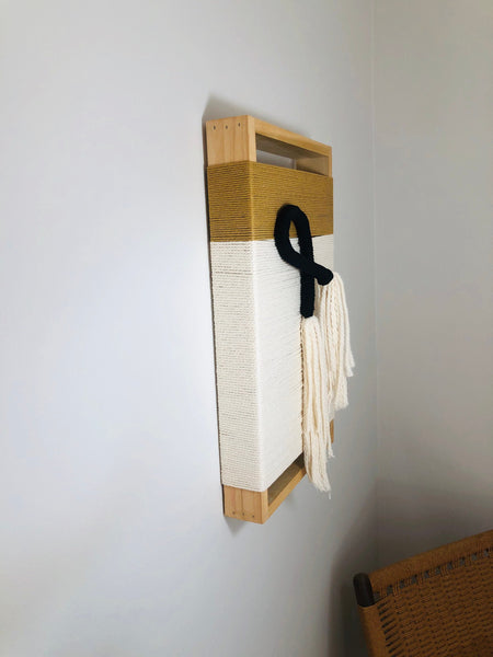 Mid-Century Modern Woven Wall Art ║Handcrafted Wall Decor