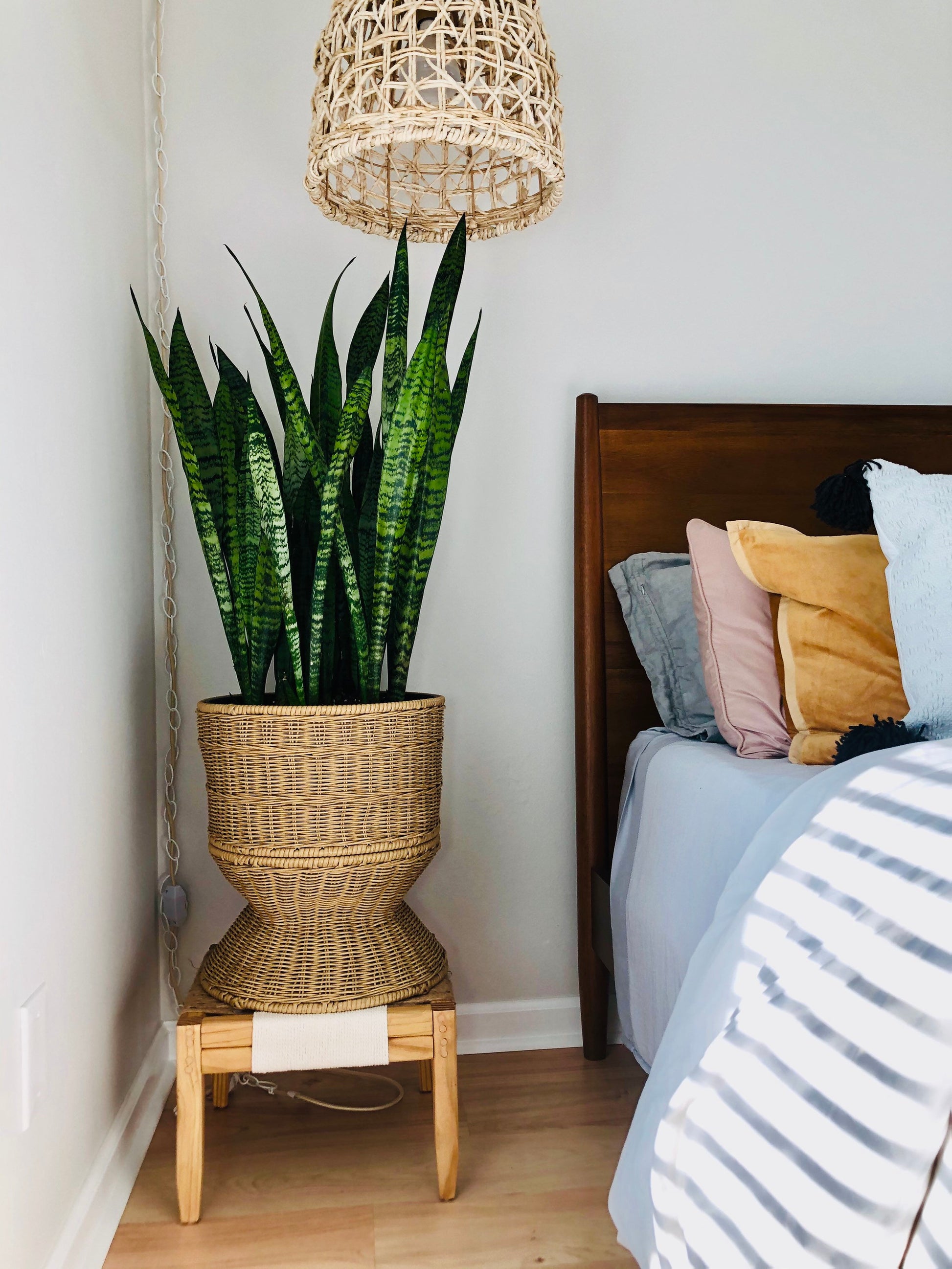 sturdy indoor plant stands Mid-Century Modern Style Indoor Plant Stand, very sturdy for larger pl – The Wood and Weave Shop