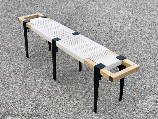 Mid-Century Modern Style Handmade Entryway Bench