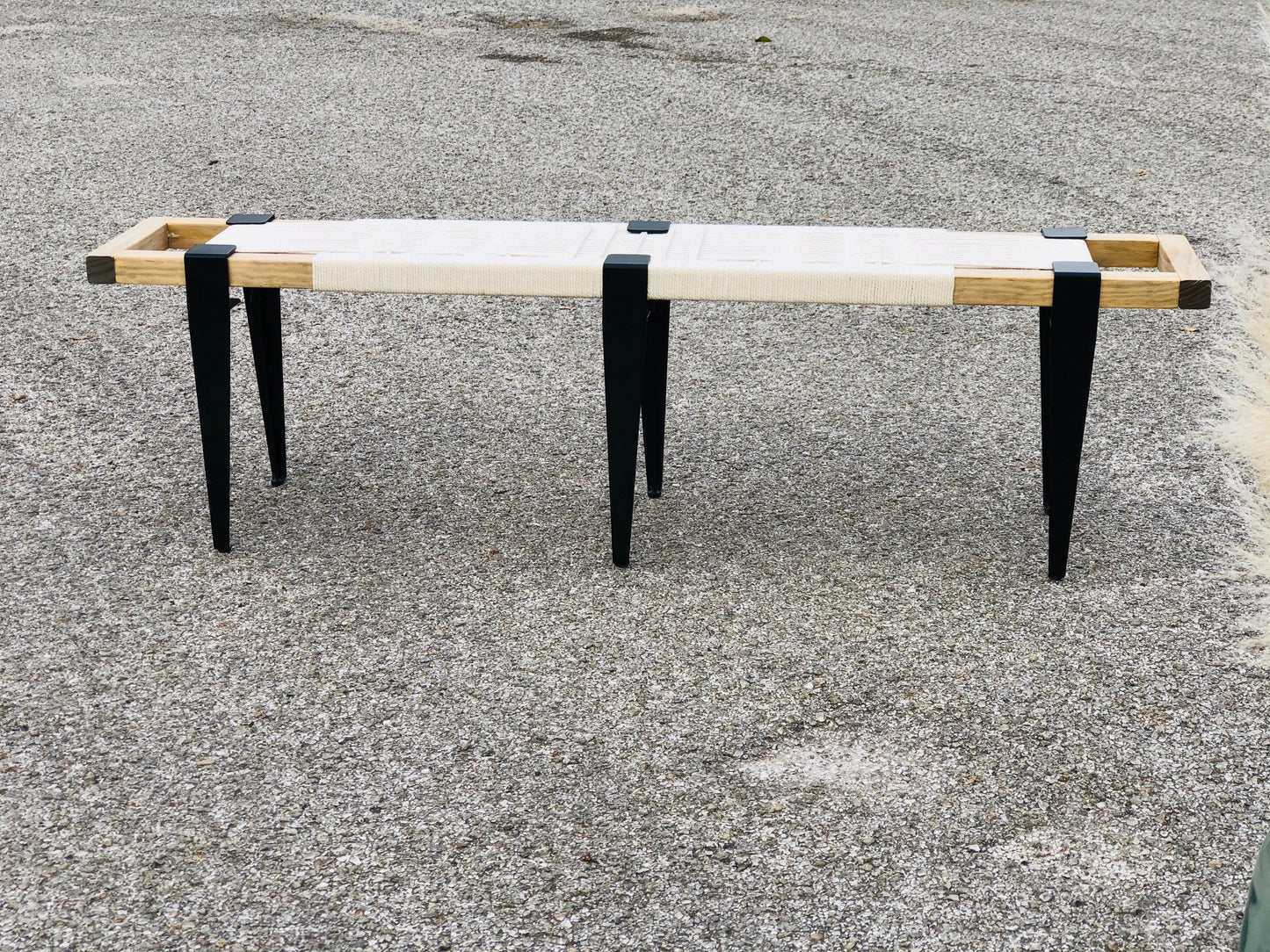 Mid-Century Modern Style Handmade Entryway Bench