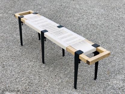 Mid-Century Modern Style Handmade Entryway Bench