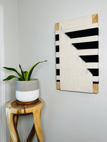 Mid-Century Modern Woven Wall Art ║Handcrafted Wall Decor